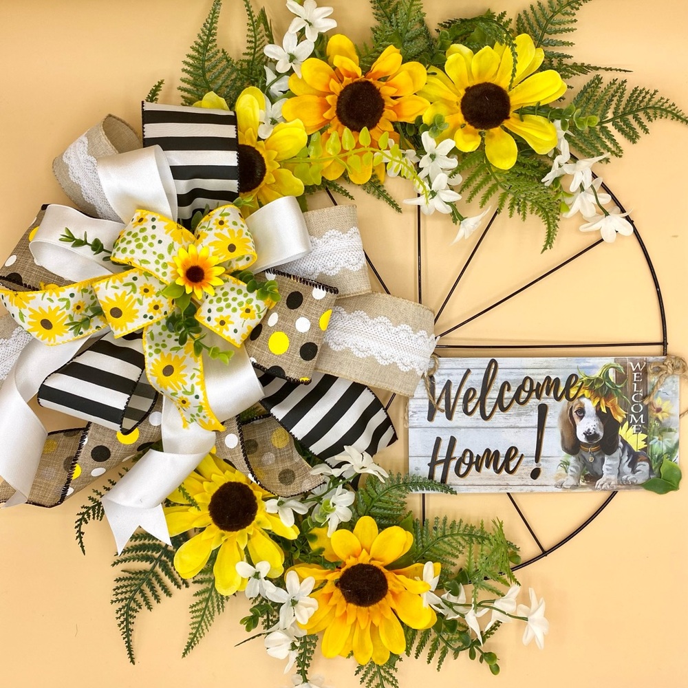 Sunflower wreath